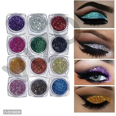 HMG 24 Color Eyeshadow Glitter with 1 Eye Glitter Glue-thumb2