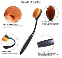 Kelley Make Up Foundation Powder Concealer Oval Blending Blush Brush-thumb1