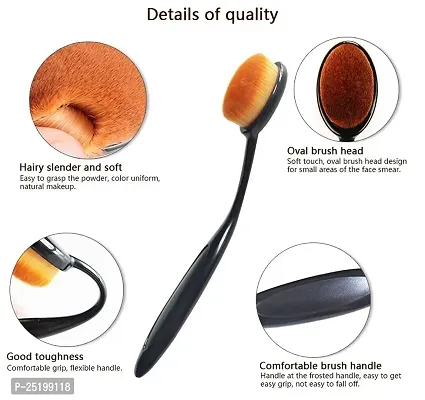 Kelley Make Up Foundation Powder Concealer Oval Blending Blush Brush-thumb2