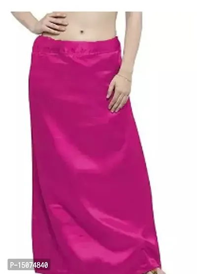 Stylish Fancy Satin Solid Patticoats For Women-thumb0