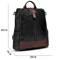 Craftwood Backpack Purse for Women Satchel Handbags Large Capacity Travel Vintage PU Leather Shoulder Bag For Office College-thumb4