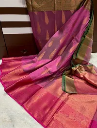 Stylish Tissue Saree with Blouse Piece-thumb1