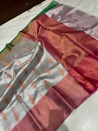 Stylish Tissue Saree with Blouse Piece-thumb1