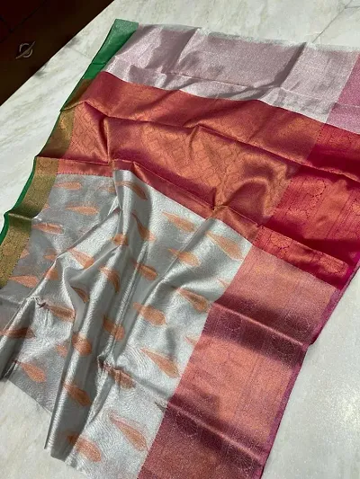 Must Have Tissue Saree with Blouse piece 