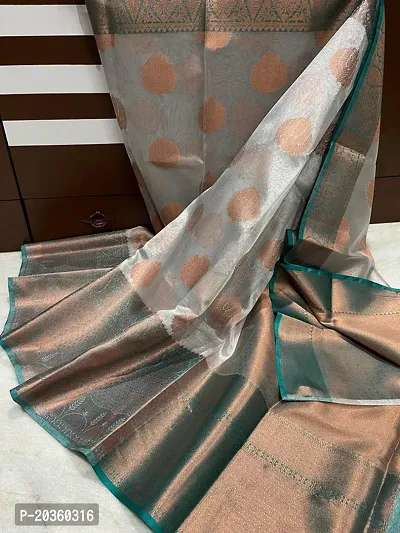 Stylish Tissue Saree with Blouse Piece