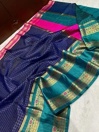 Stylish Organza Saree with Blouse Piece-thumb1