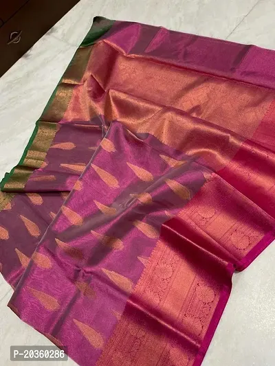 Stylish Tissue Saree with Blouse Piece