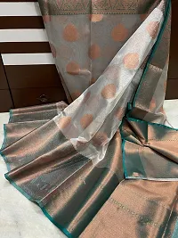 Stylish Tissue Saree with Blouse Piece-thumb1