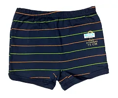 Unisex Cotton Multi Colour Striped Drawer Underwear Panties For Girls and Boys Pack Of 6-thumb4