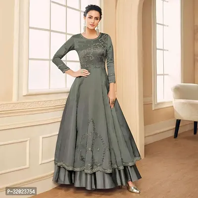 Blend Stitched Anarkali Gown