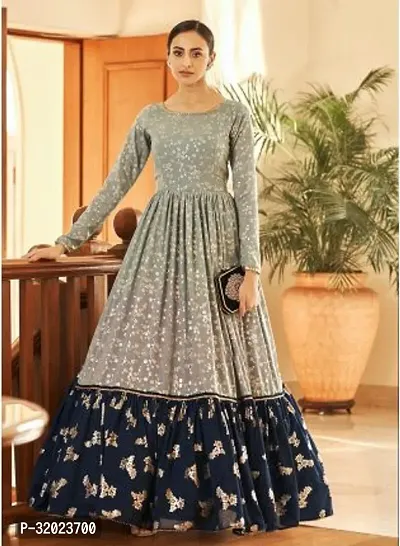 Blend Stitched Anarkali Gown