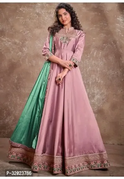 Blend Stitched Anarkali Gown