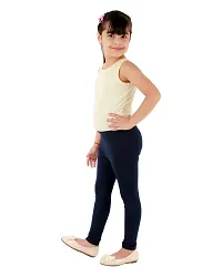 Trendy Regular Fit Solid Super Cotton Lycra Ankle Length Leggings  (Size 2-12 Years)-thumb3