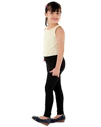 Trendy Regular Fit Solid Super Cotton Lycra Ankle Length Leggings  (Size 2-12 Years)-thumb3