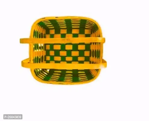 Classic Bamboo Hand Made Multipurpose Baskets , Tokri For Home Decor Gifting Dinning Fruit Basket