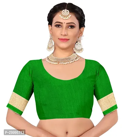 Stylish Green Georgette Saree With Blouse Piece For Women-thumb4