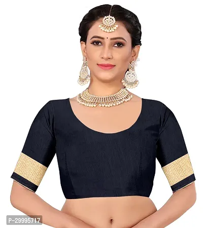 Stylish Black Georgette Saree With Blouse Piece For Women-thumb4