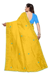 Stylish Yellow Zoya Silk Saree With Blouse Piece For Women-thumb2