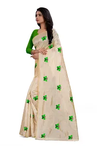 Stylish Green Art Silk Saree With Blouse Piece For Women-thumb1