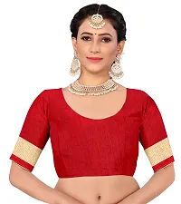 Stylish Maroon Georgette Saree With Blouse Piece For Women-thumb3