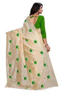 Stylish Green Art Silk Saree With Blouse Piece For Women-thumb2