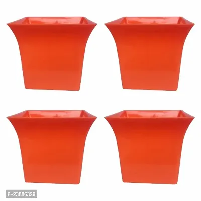 Best Quality Plastic Pots for Outdoor and Indoor Plants Pack of 4-thumb0