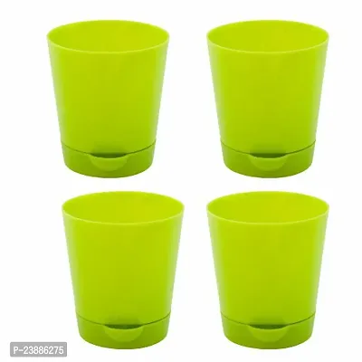 Best Quality Plastic Pots for Outdoor and Indoor Plants Pack of 4-thumb0