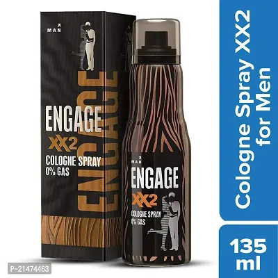 Engage XX2 Cologne No Gas Perfume for Men, Spicy and Citrus, Skin Friendly, 135ml