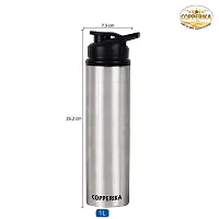 Copperika Prime Stainless Steel Water Bottle (1 Litre - Pack of 6) for Home, Office , Kids, School, Travel, Gym  Yoga-thumb1