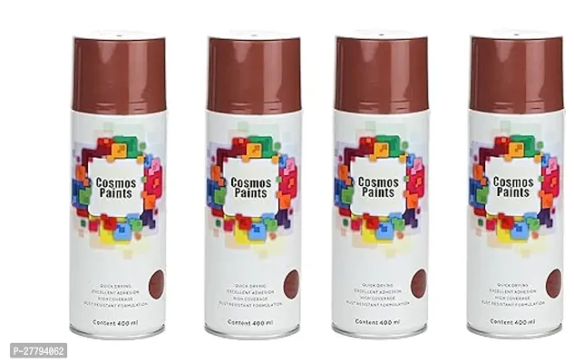 Cosmos Paints Anti Rust Brown Spray Paint 1600 ml (Pack of 4)