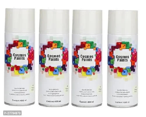 Cosmos Paints Cream White Spray Paint 1600 ml (Pack of 4)
