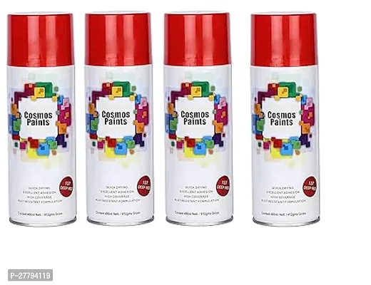 Cosmos Paints DeepRed Spray Paint 1600 ml (Pack of 4)