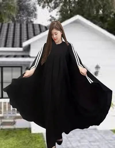 Classic Art Silk Solid Abaya For Women