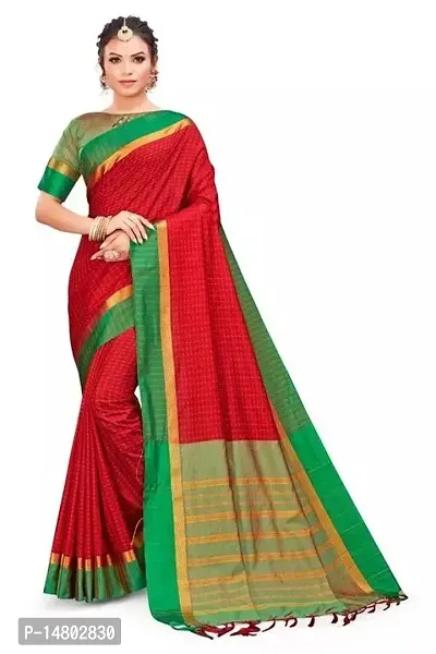 Stylish Fancy Art Silk Saree With Blouse Piece For Women-thumb0