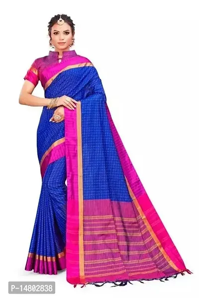 Stylish Fancy Art Silk Saree With Blouse Piece For Women-thumb0