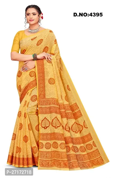 Classic Chanderi Cotton Saree with Blouse piece