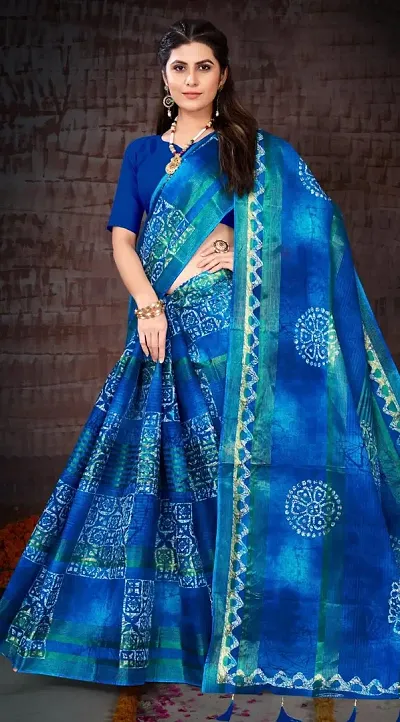 Stylish Saree without Blouse piece For Women