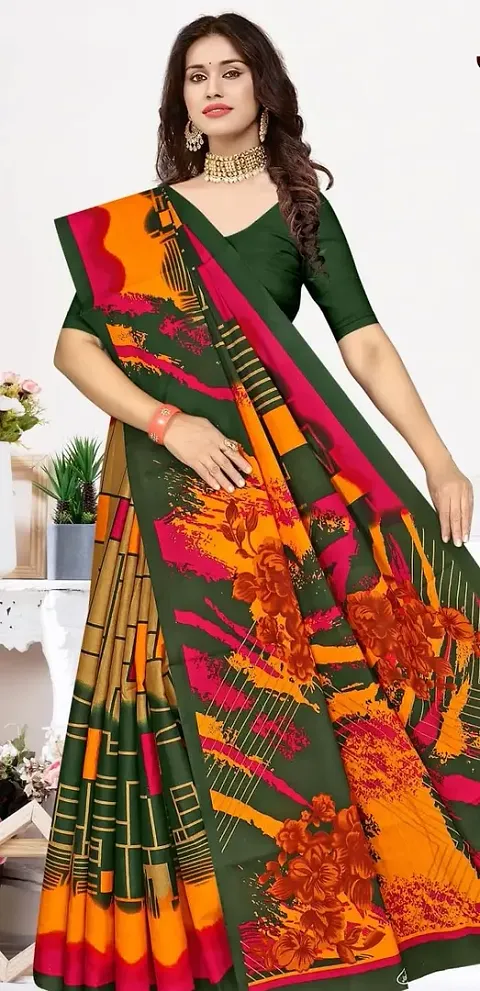 Stylish Saree without Blouse piece For Women