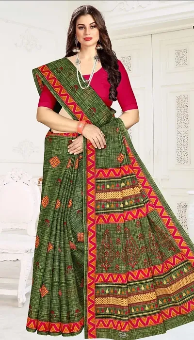 Stylish Chiffon Saree with Blouse piece For Women