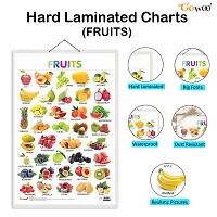 Fruits Early Learning Educational Chart for Kids | 20X30 inch |Non-Tearable and Waterproof | Double Sided Laminated | Perfect for Homeschooling, Kindergarten and Nursery Students-thumb3