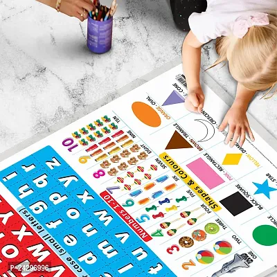 Alphabet, Numbers, Shapes  Colours 1 Early Learning Educational Chart for Kids | 20X30 inch |Non-Tearable and Waterproof | Double Sided Laminated | Perfect for Homeschooling.-thumb5