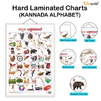 Set of 2 Good Habits and Kannada Alphabet Early Learning Educational Charts for Kids | 20X30 inch |Non-Tearable and Waterproof | Double Sided Laminated | Perfect for Homeschooling.-thumb1