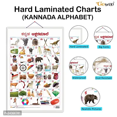 Set of 2 Good Habits and Kannada Alphabet Early Learning Educational Charts for Kids | 20X30 inch |Non-Tearable and Waterproof | Double Sided Laminated | Perfect for Homeschooling.-thumb2