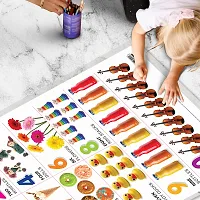 Set of 3 Shapes, Parts of the Body and Numbers 1-10 Chart for Kids | 20X30 inch |Non-Tearable and Waterproof | Double Sided Laminated | Perfect for Homeschooling.-thumb3