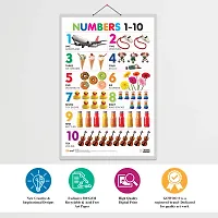 Set of 3 Shapes, Parts of the Body and Numbers 1-10 Chart for Kids | 20X30 inch |Non-Tearable and Waterproof | Double Sided Laminated | Perfect for Homeschooling.-thumb4