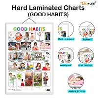 Set of 6 Good Habits, SUBTRACTION, ADDITION, DAILY ROUTINE, PHONICS - 1 and PHONICS - 2 Early Learning Educational Charts for Kids | 20X30 inch |Non-Tearable and Waterproof.-thumb2