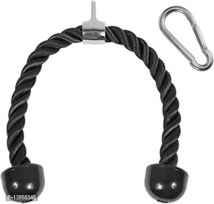 Tricep Pull Down Rope Cable Attachments With Snap Hook ndash; 28 Inch Gym Rope For Home Press Down Workout