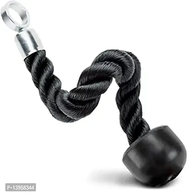 Heavy Duty Tricep Rope Pull Down/Extension Attachment | Black