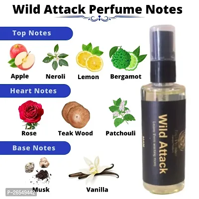 Men Long Lasting Perfume Cologne WILD ATTACK 30ML by Europa Products || Strong Luxury Colognes Attar Perfumes || Gents Eau De Parfum Body Spray-thumb2