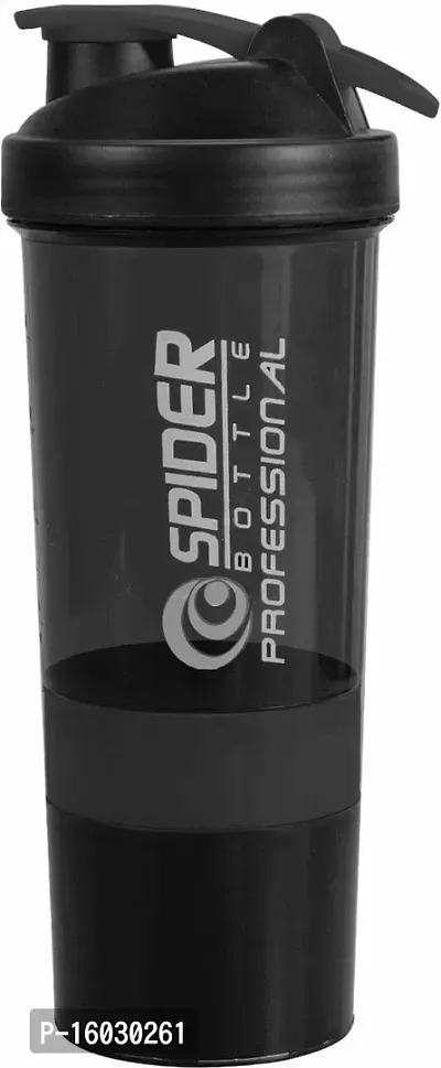 Useful Black Plastic Sports bottle- 600 ml-thumb2